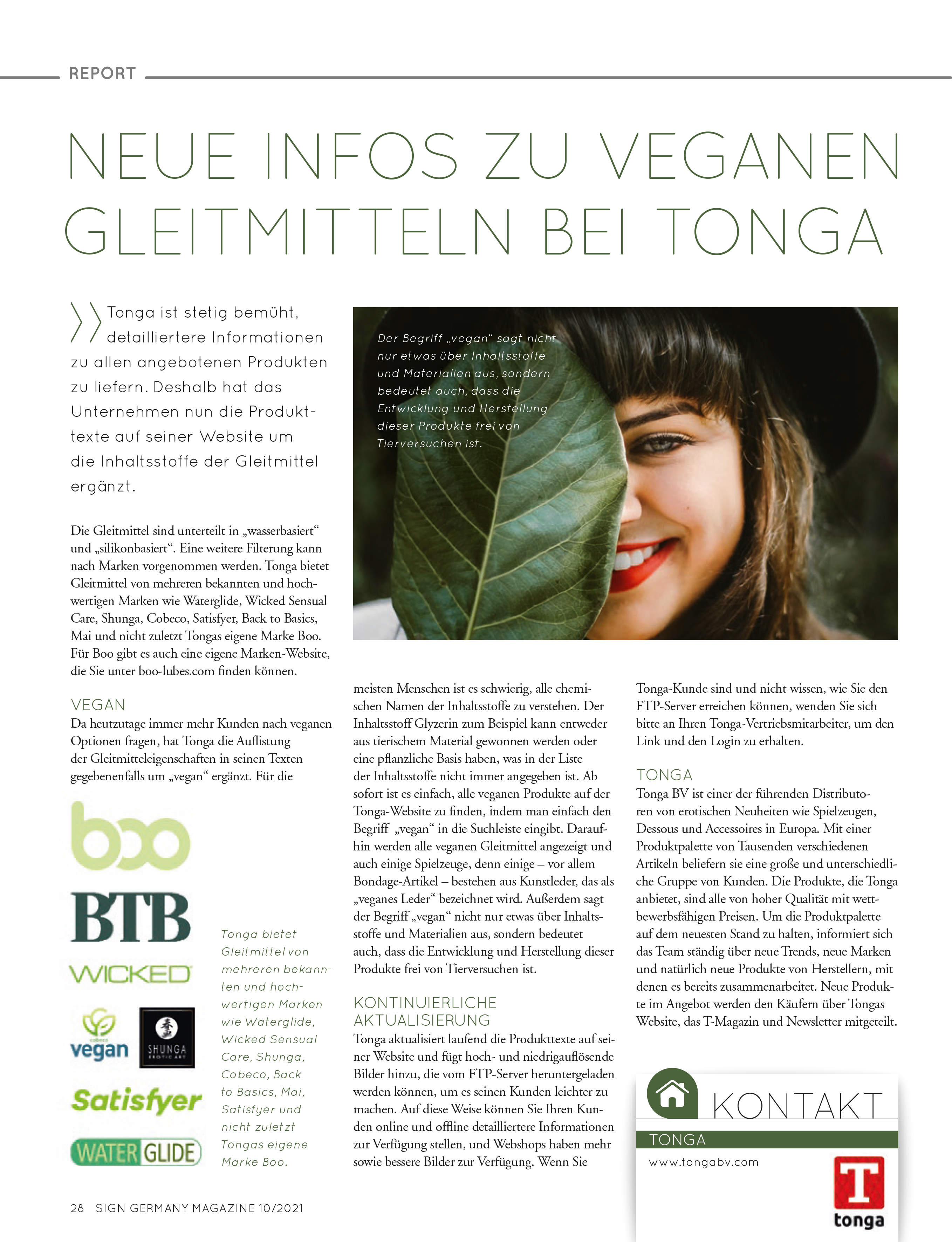 2021-10 Sign DE - veganen Gleitmittel